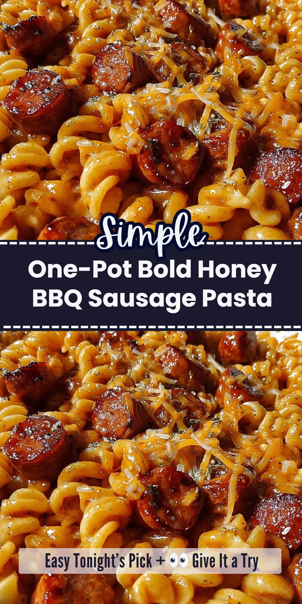 One-Pot Bold Honey BBQ Sausage Pasta