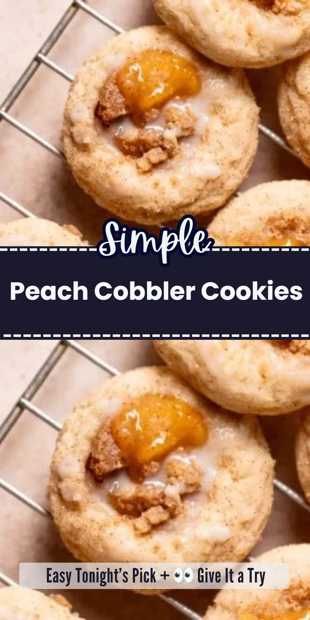 Peach Cobbler Cookies