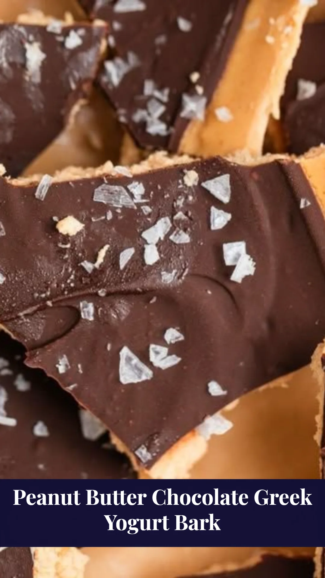 Peanut Butter Chocolate Greek Yogurt Bark