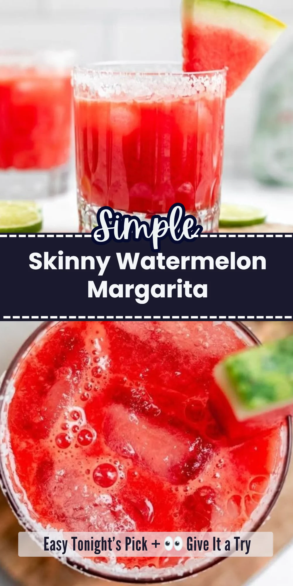 Skinny Watermelon Margarita
