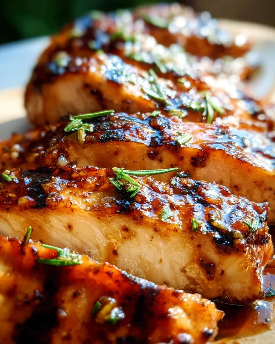 Bowl of the best chicken marinade with fresh herbs and spices