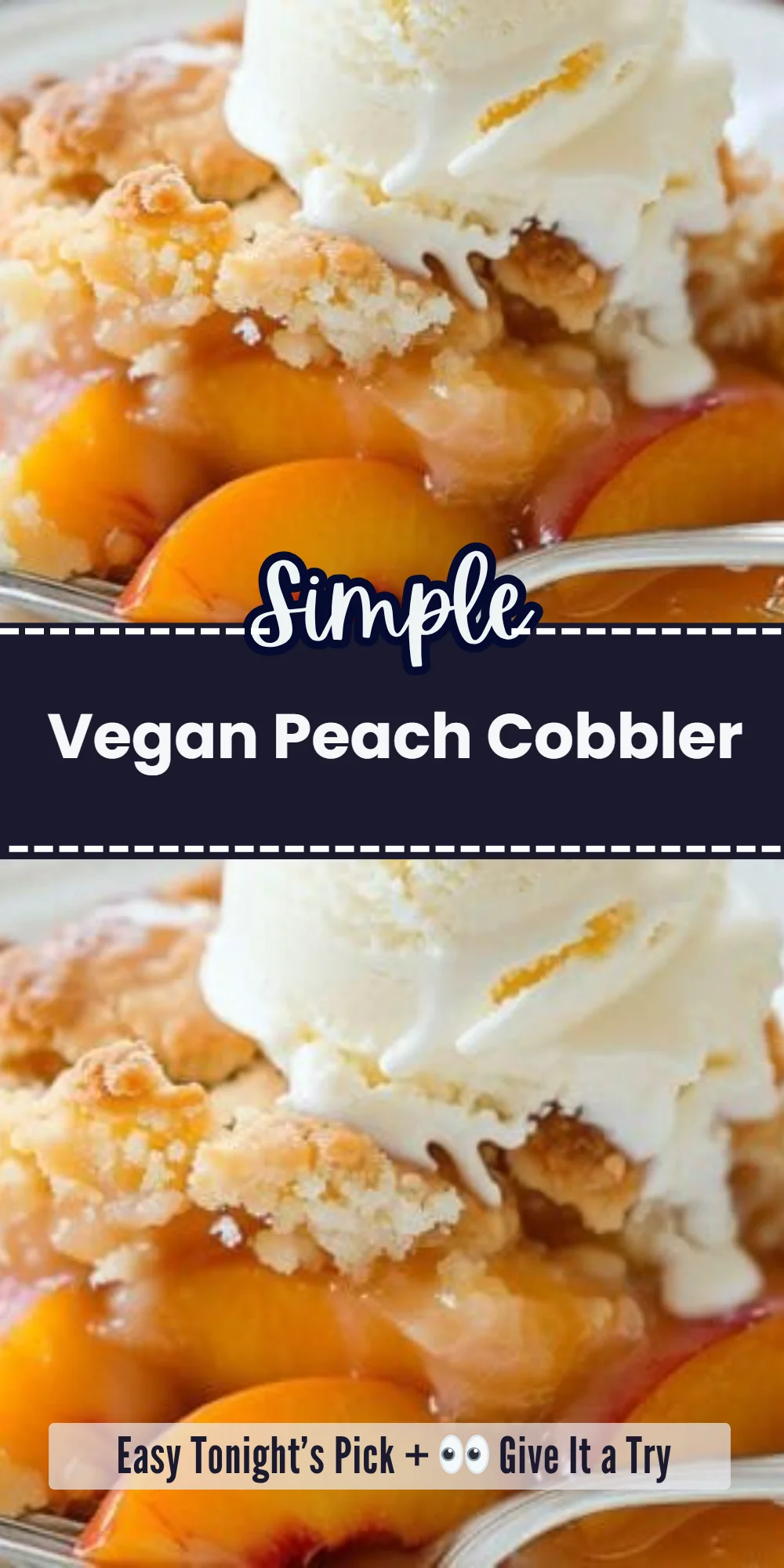 Vegan Peach Cobbler